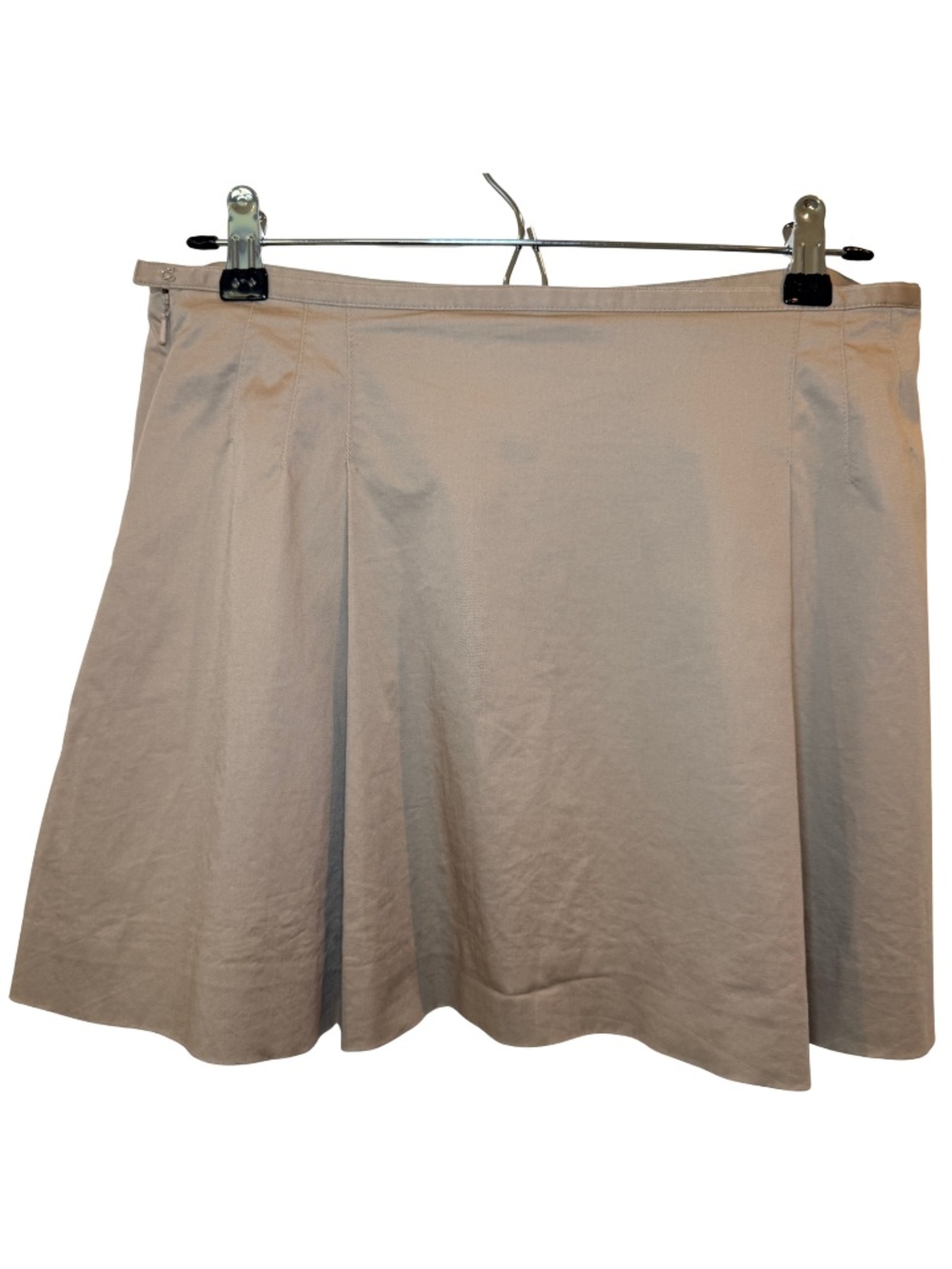 BCBG Max Azria Pleated Mini Skirt | Size 6 | Tan Khaki | NWOT